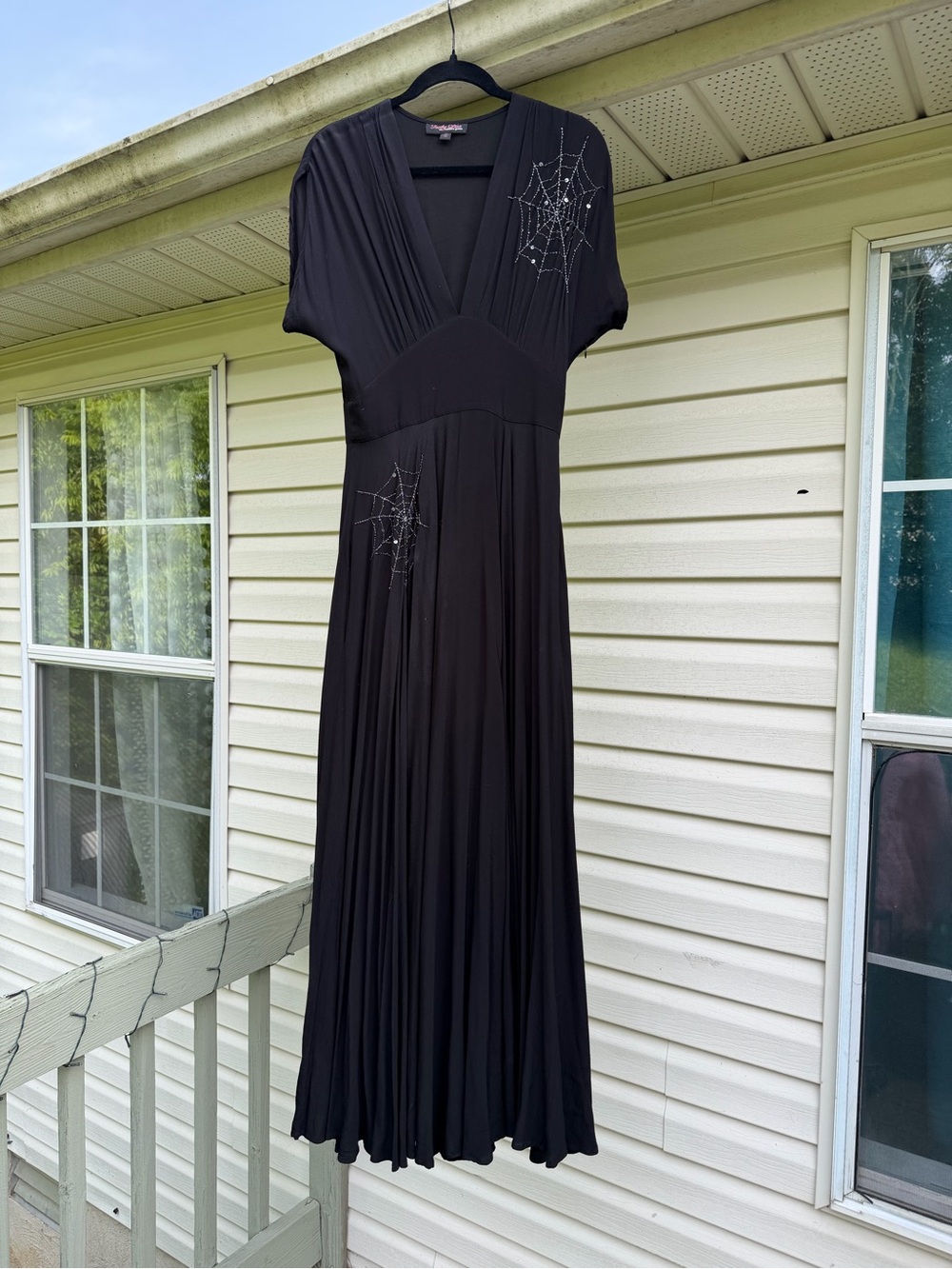 Trashy diva Charlotte’s web Maxi Dress with Spiderweb Embroidery size 6 - Picture 3 of 6